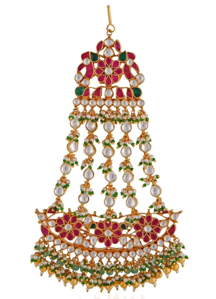 Multi Colour Jadtar Bridal Side Tikka Riana by Shikha Jindal - Fabilicious Fashion