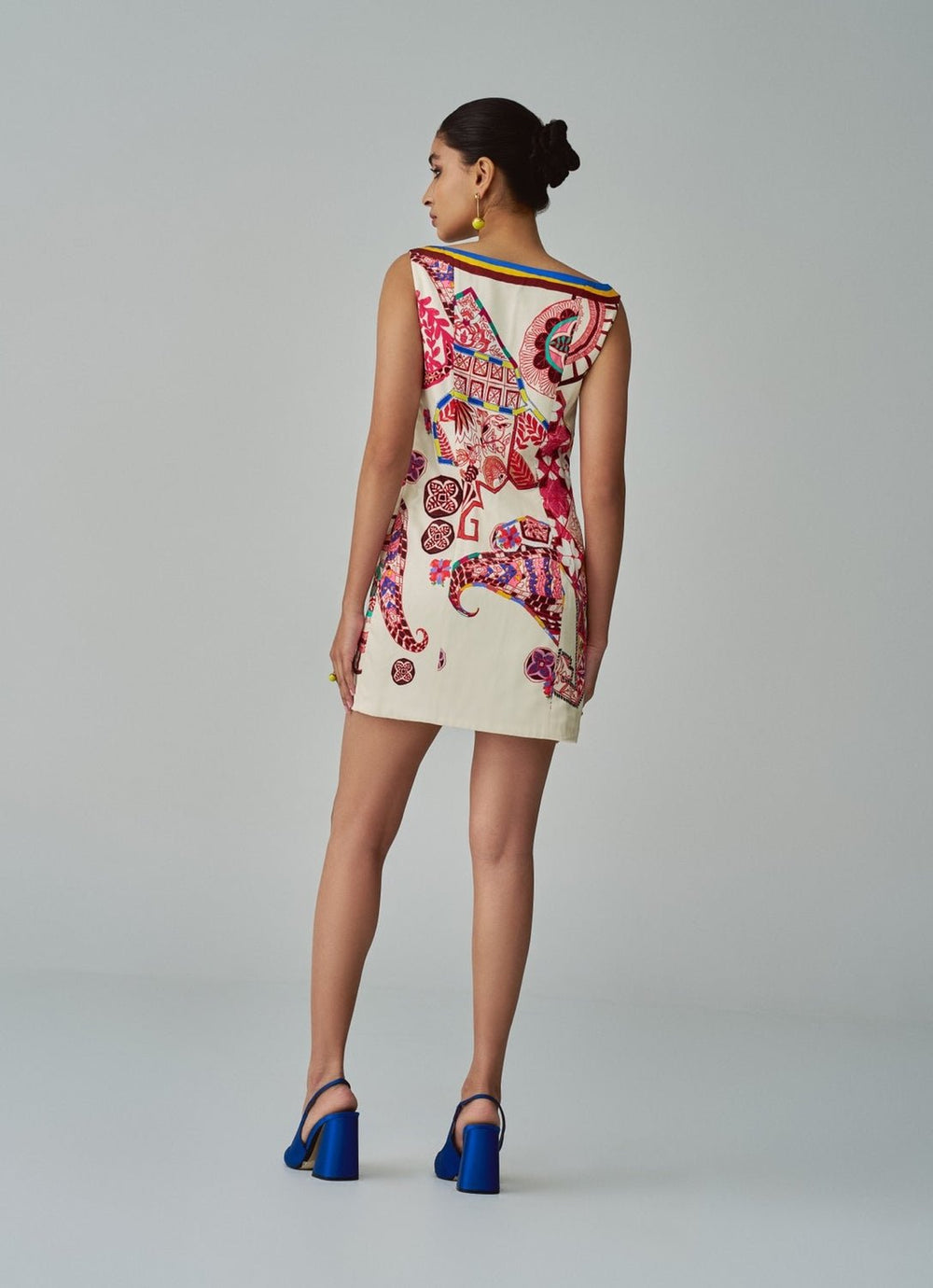 Multi Colour Paisley Print Dress Saaksha & Kinni - Fabilicious Fashion