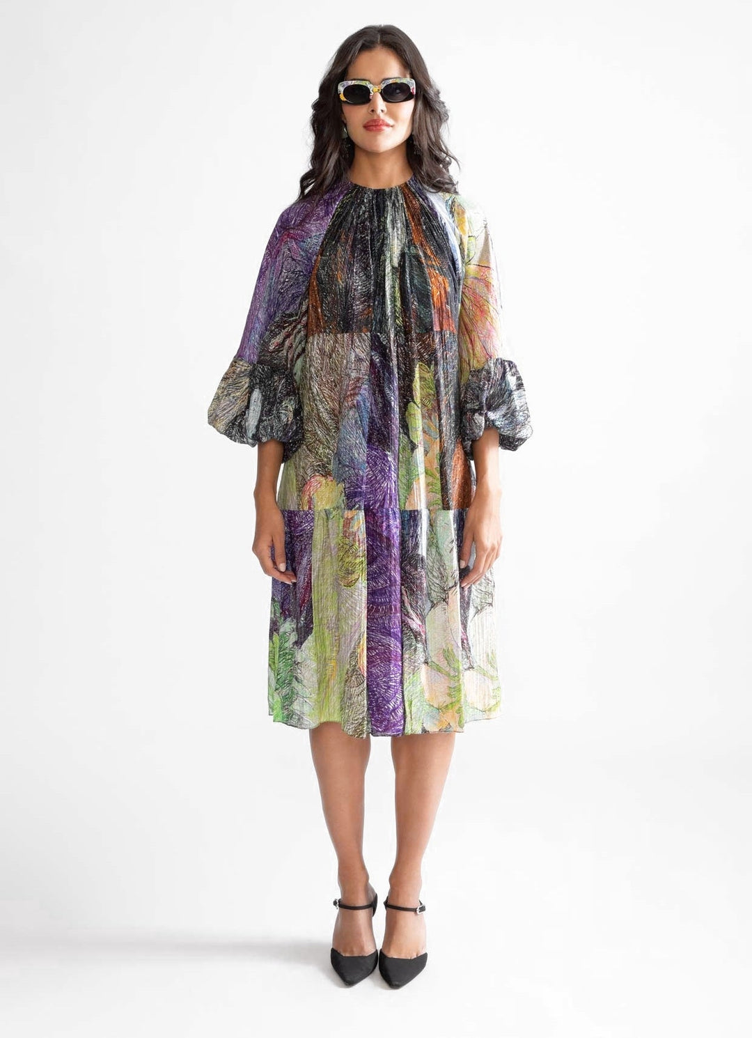 Multi Colour Tribal Print Dress Saaksha & Kinni - Fabilicious Fashion
