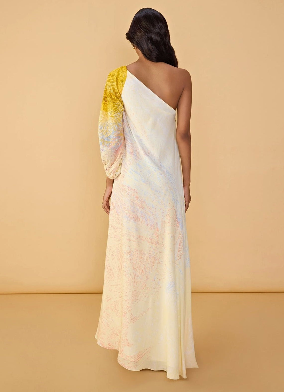 Saaksha &amp; Kinni Multi Crepe Printed Maxi DressFabilicious Fashion