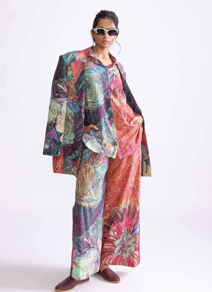 Multi Daisy Print Coord Set Saaksha & Kinni - Fabilicious Fashion