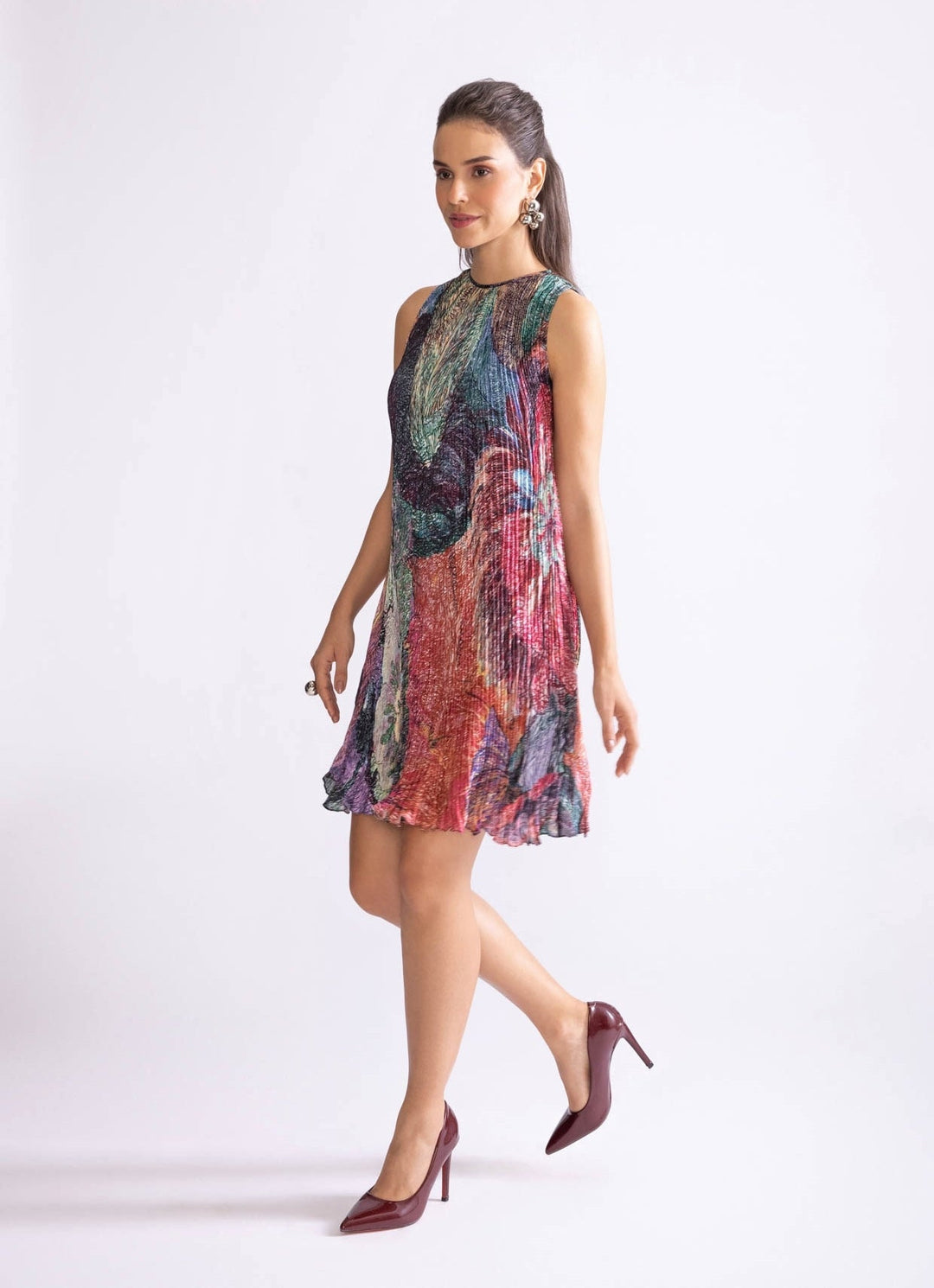 Multi Daisy Print Dress Saaksha & Kinni - Fabilicious Fashion