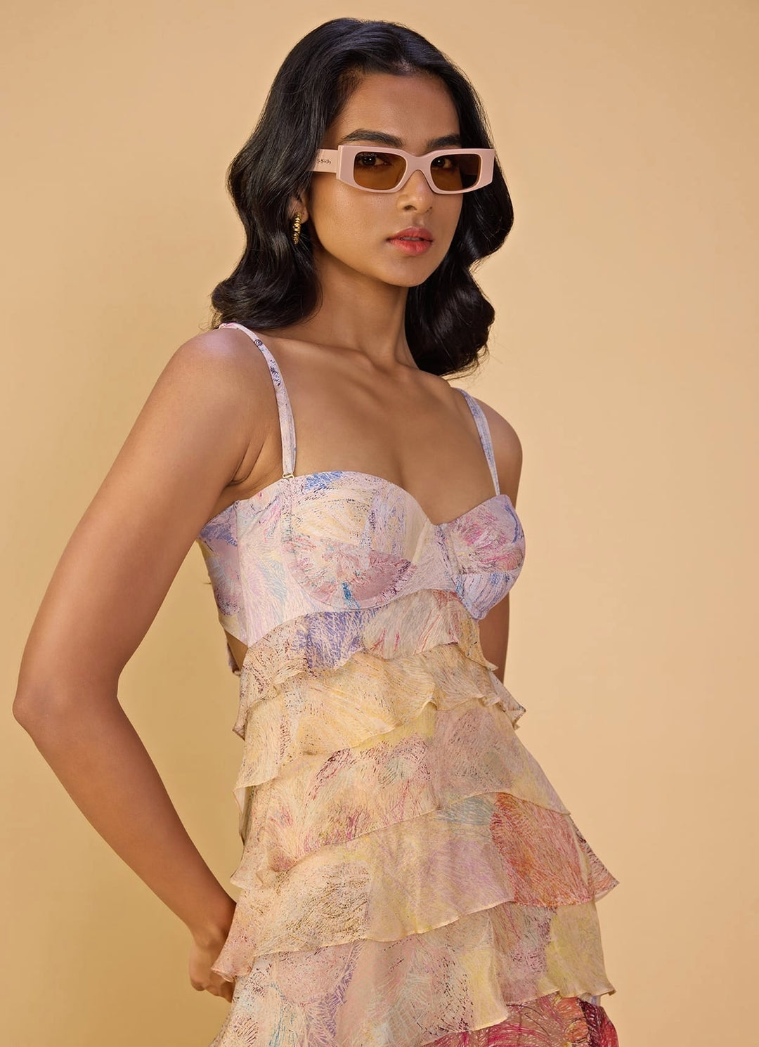 Saaksha &amp; Kinni Multi Floral Printed Maxi DressFabilicious Fashion