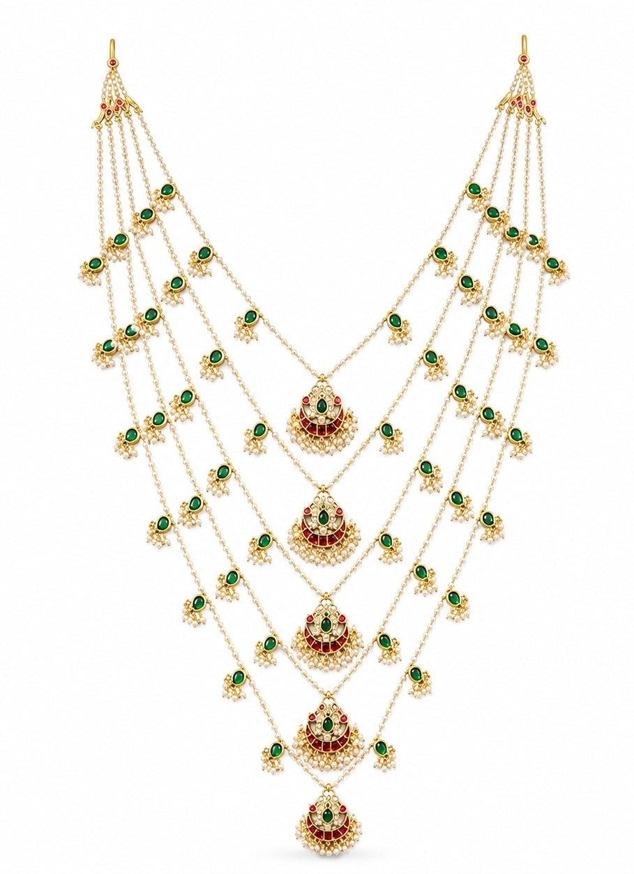 Vivinia By Vidhi Mehra Multi Layer Pearl And Kundan Groom MalaFabilicious Fashion