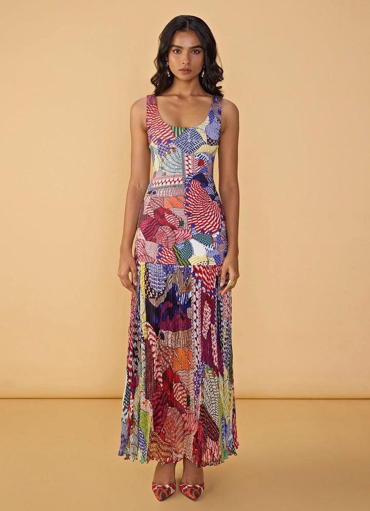 Saaksha &amp; Kinni Multi Printed Maxi DressFabilicious Fashion