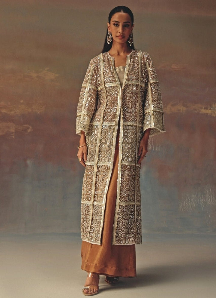 Twenty Nine Multicolor Brocade Palazzo With JacketFabilicious Fashion