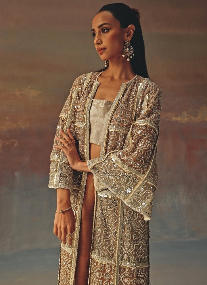 Twenty Nine Multicolor Brocade Palazzo With JacketFabilicious Fashion