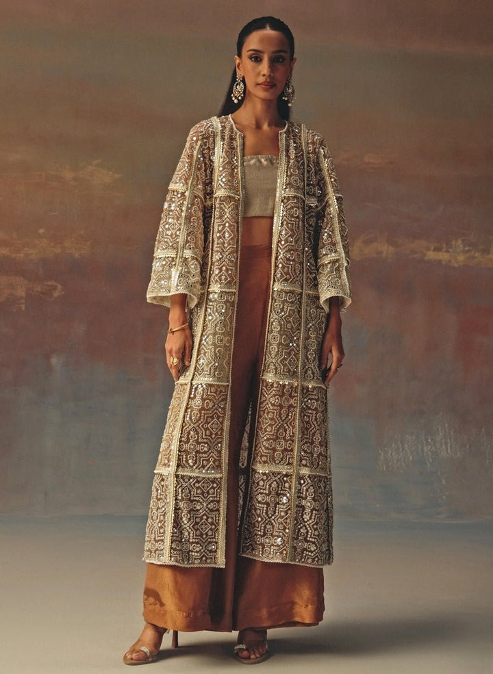 Twenty Nine Multicolor Brocade Palazzo With JacketFabilicious Fashion