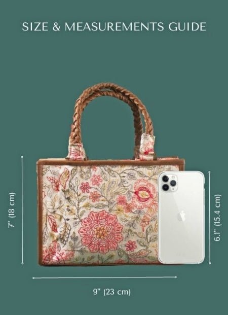 Multicolor Embroidered Handbag AMYRA - Fabilicious Fashion