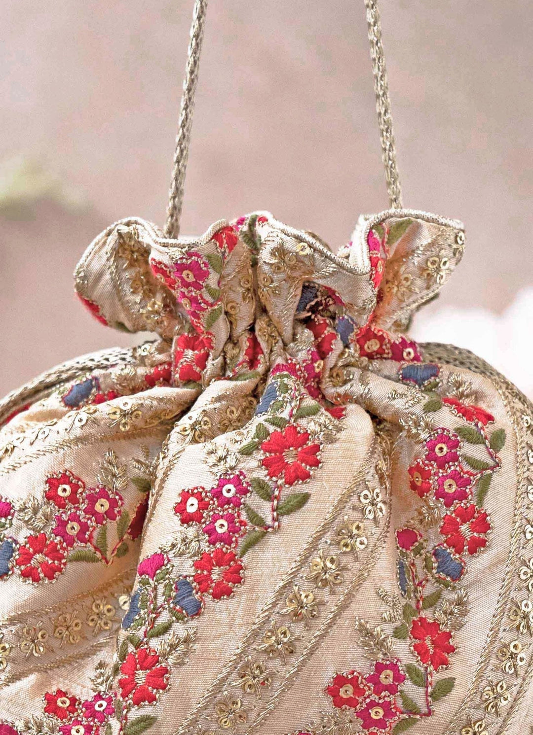 Multicolor Embroidered Potli AMYRA - Fabilicious Fashion