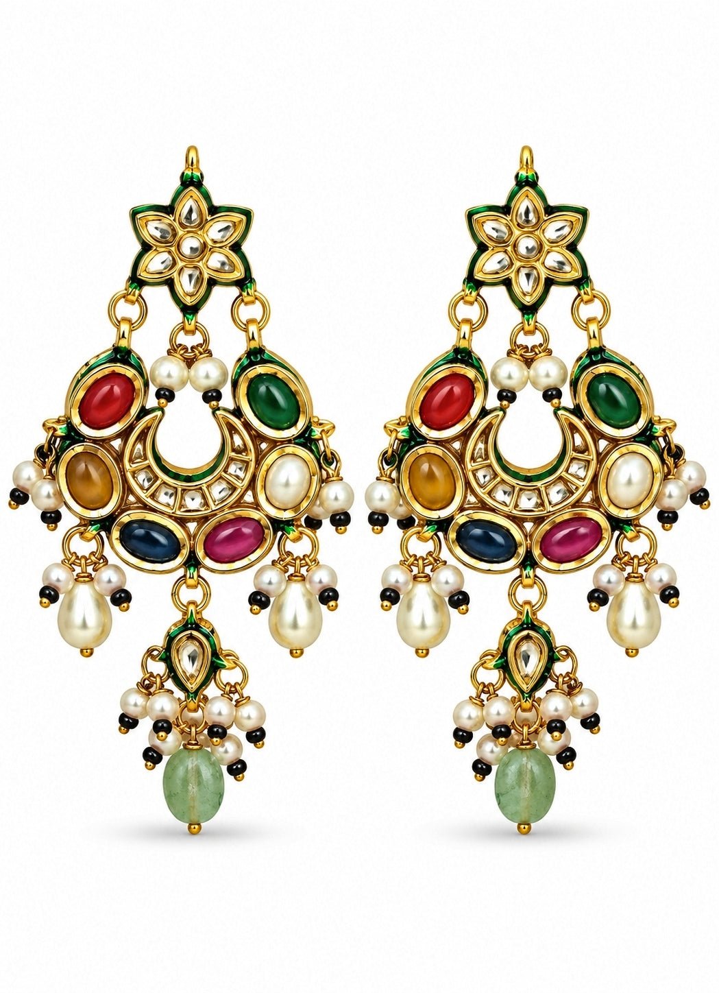 Vivinia By Vidhi Mehra Multicolor Kundan Pearl Choker SetFabilicious Fashion