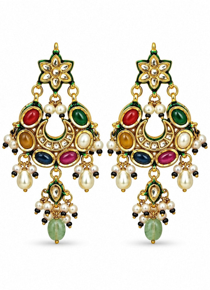 Vivinia By Vidhi Mehra Multicolor Kundan Pearl Choker SetFabilicious Fashion