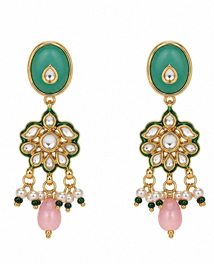 Vivinia by Vidhi Mehra Multicolor Pastel Kundan Floral Choker SetFabilicious Fashion