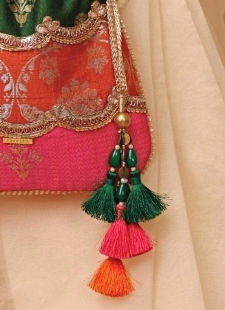 Amyra Multicolor Pure Silk PotliFabilicious Fashion