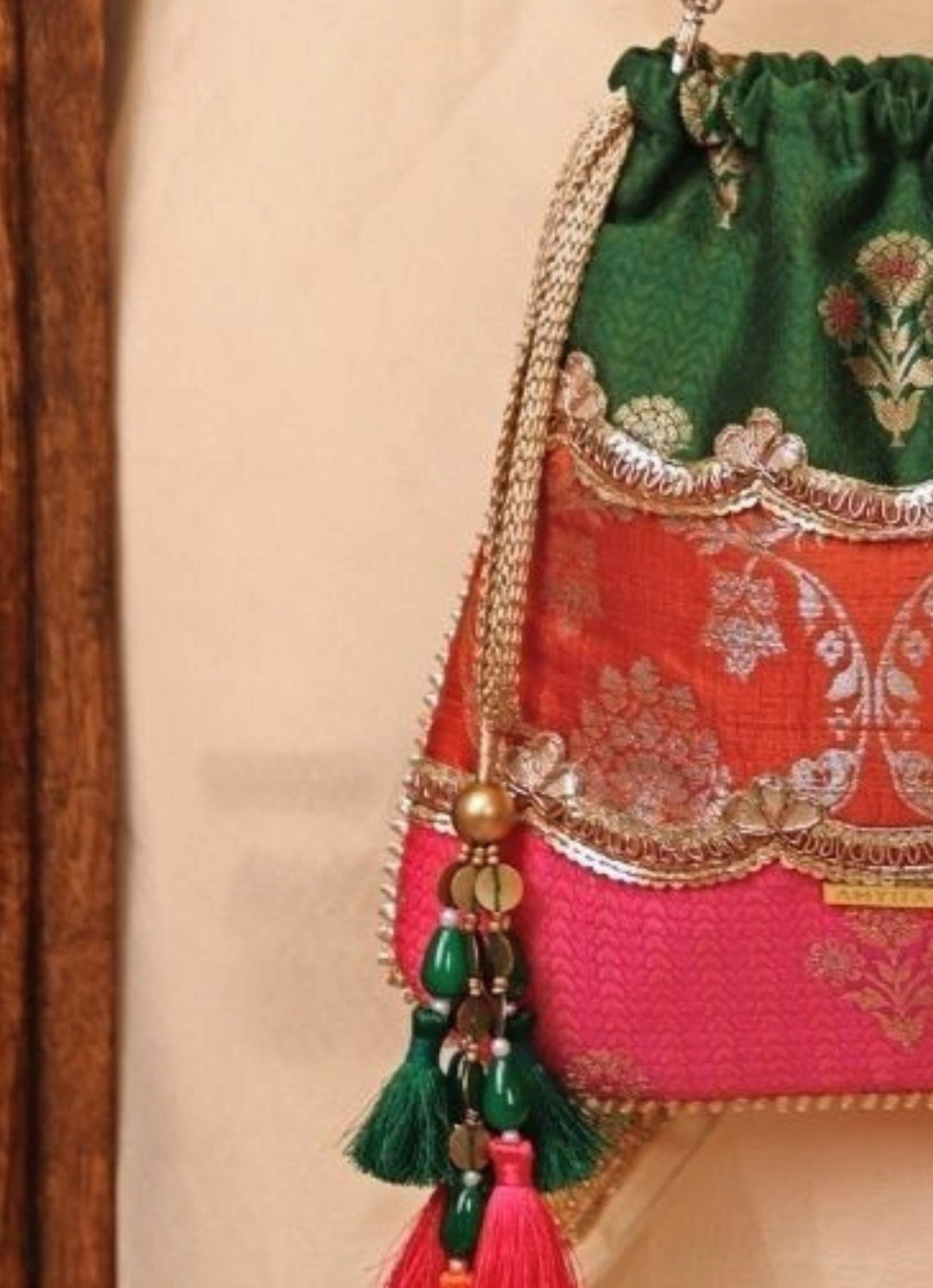 Amyra Multicolor Pure Silk PotliFabilicious Fashion