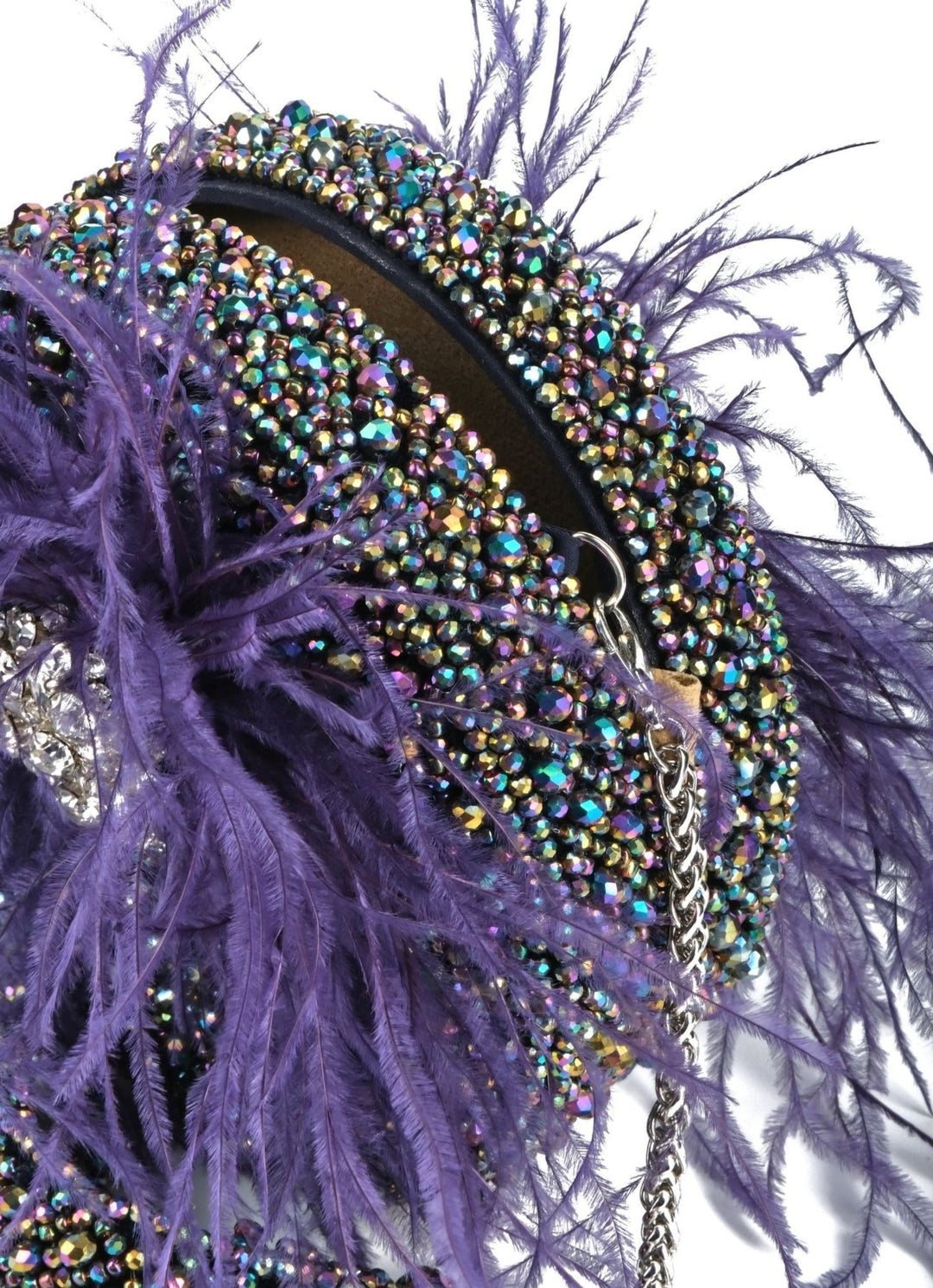 Multicolor Suede Embellished Clutch House of Kosha - Fabilicious Fashion