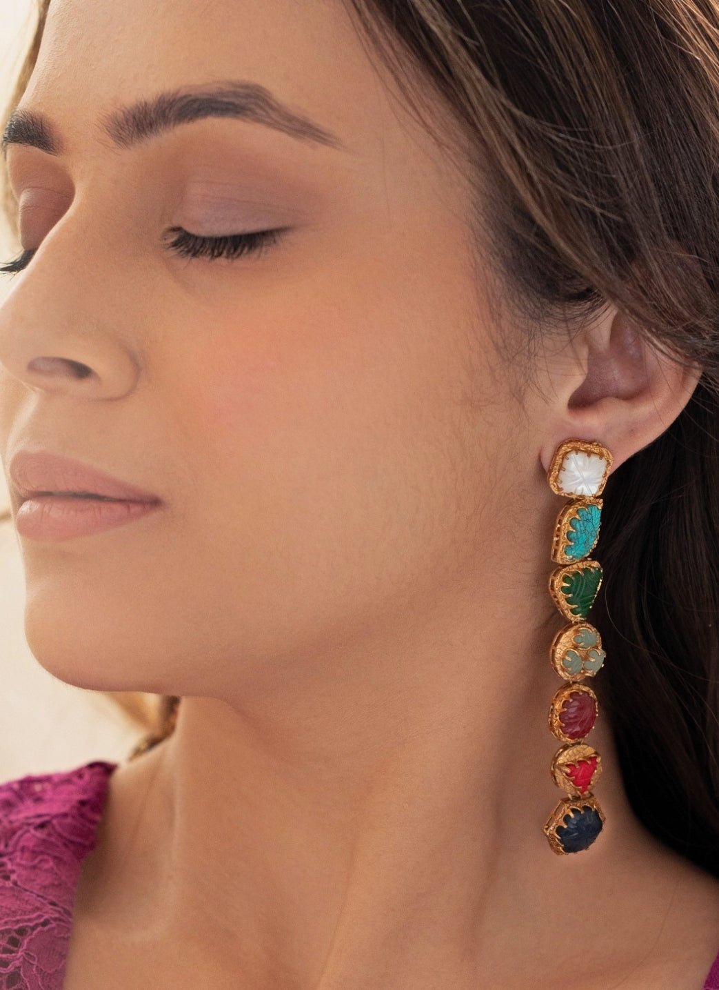 Do Taara Multicolored Dangler EarringsFabilicious Fashion