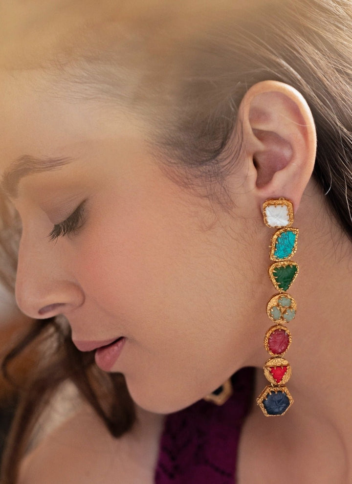 Do Taara Multicolored Dangler EarringsFabilicious Fashion