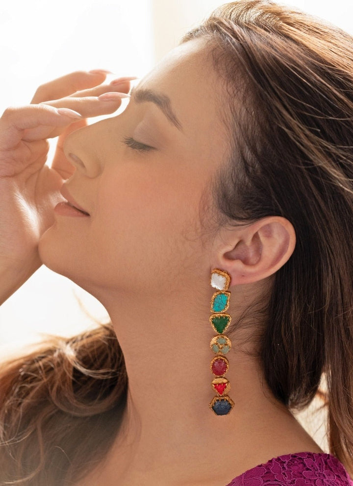 Do Taara Multicolored Dangler EarringsFabilicious Fashion