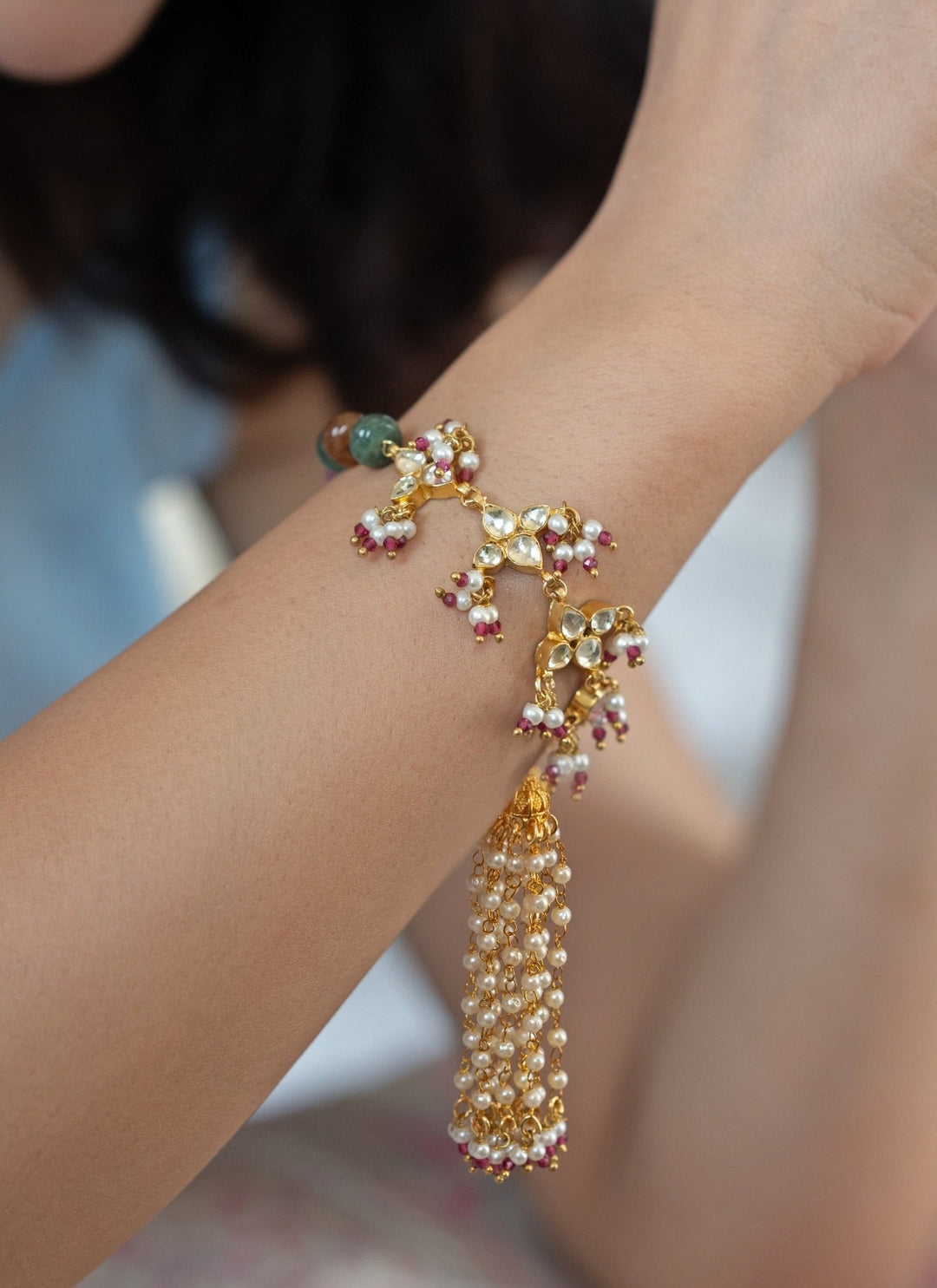 Do Taara Multicolored Kundan BraceletFabilicious Fashion