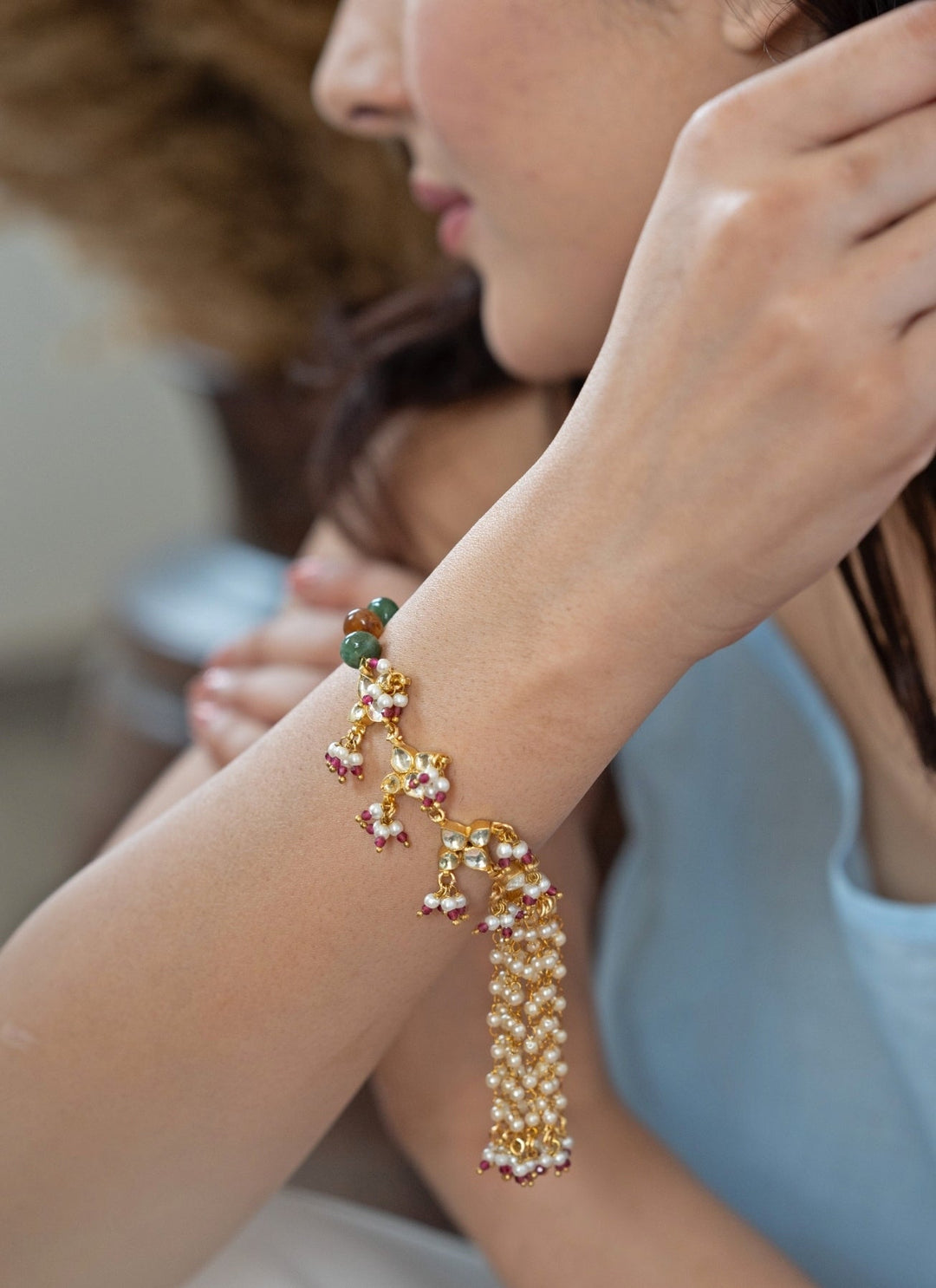 Do Taara Multicolored Kundan BraceletFabilicious Fashion