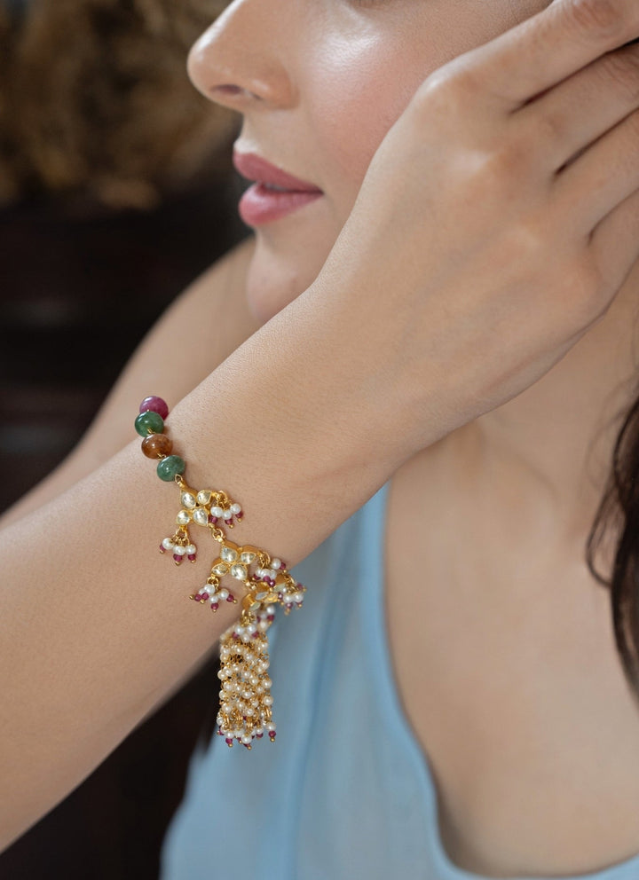 Do Taara Multicolored Kundan BraceletFabilicious Fashion