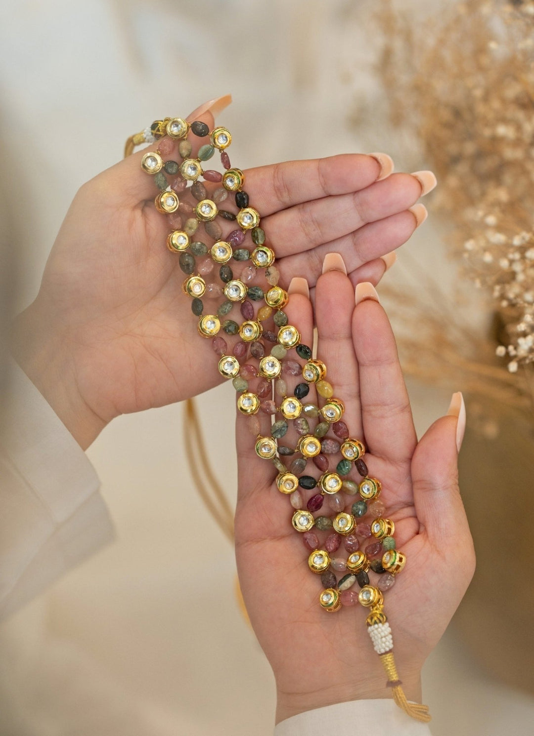 Do Taara Multicolored Kundan Choker NecklaceFabilicious Fashion