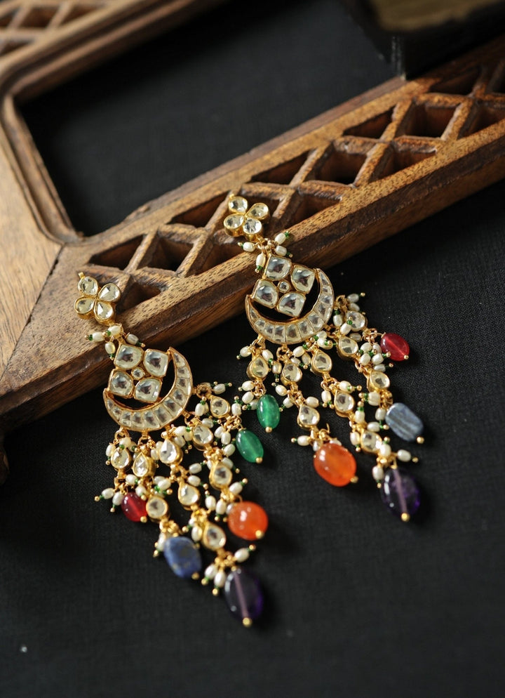 Do Taara Multicolored Kundan EarringsFabilicious Fashion