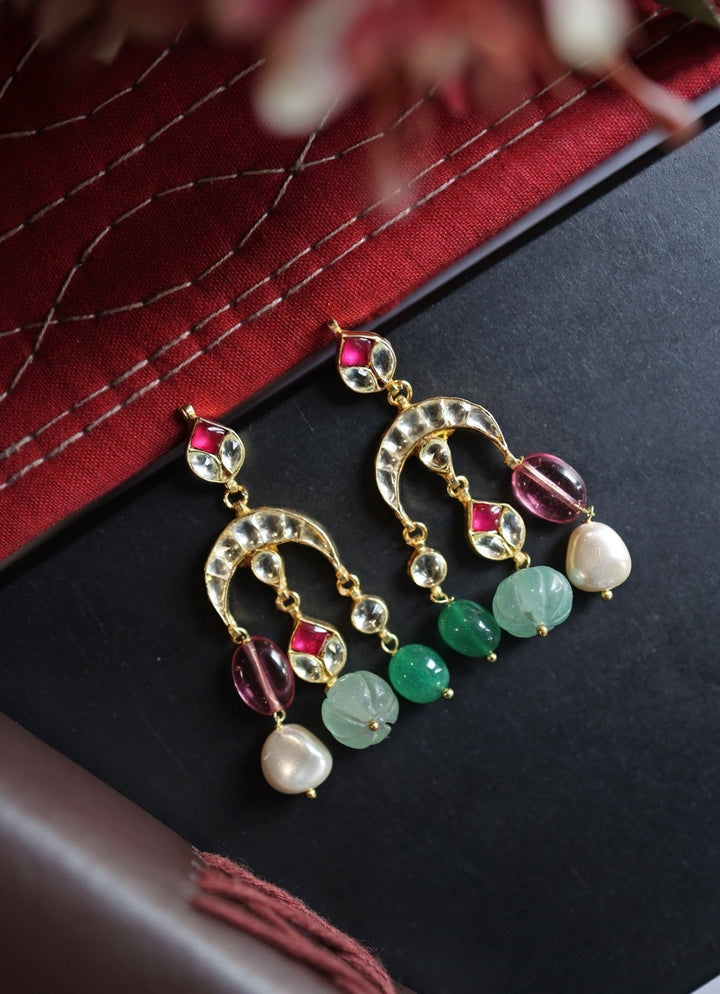 Do Taara Multicolored Kundan EarringsFabilicious Fashion