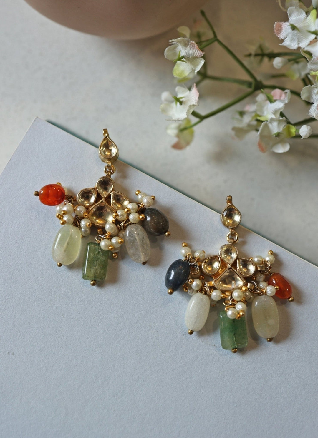 Do Taara Multicolored Kundan EarringsFabilicious Fashion