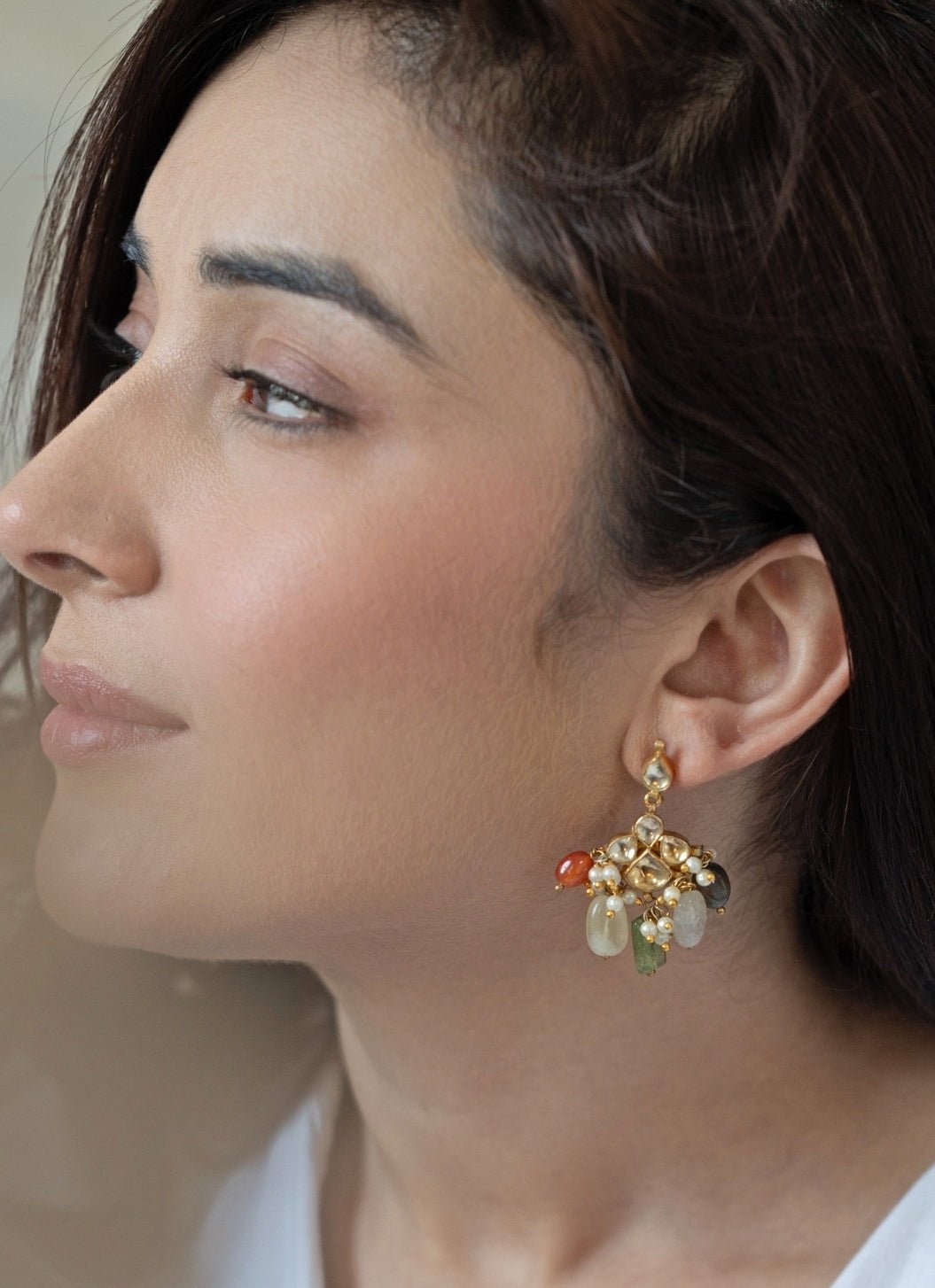 Do Taara Multicolored Kundan EarringsFabilicious Fashion
