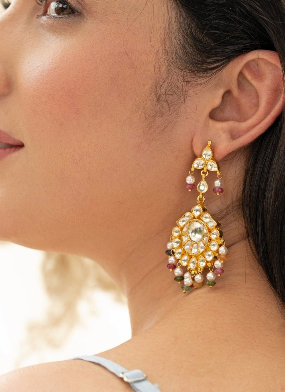 Do Taara Multicolored Kundan EarringsFabilicious Fashion