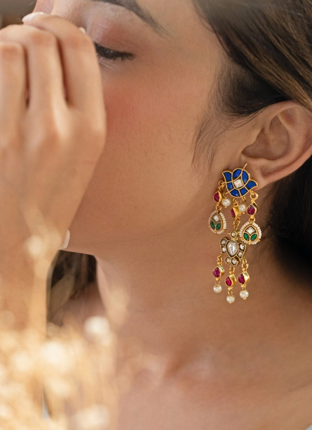 Do Taara Multicolored Kundan EarringsFabilicious Fashion