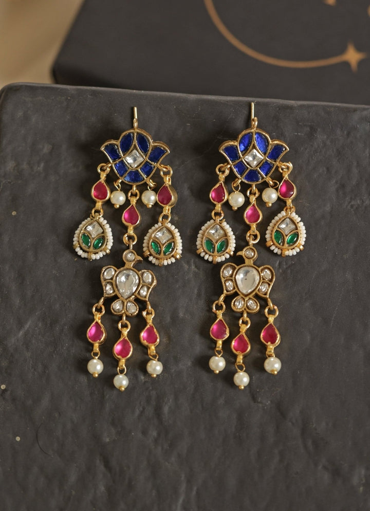 Do Taara Multicolored Kundan EarringsFabilicious Fashion