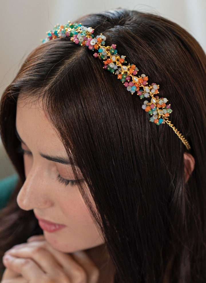 Do Taara Multicolored Kundan HeadbandFabilicious Fashion