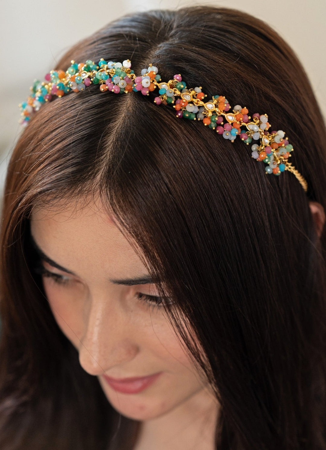 Do Taara Multicolored Kundan HeadbandFabilicious Fashion