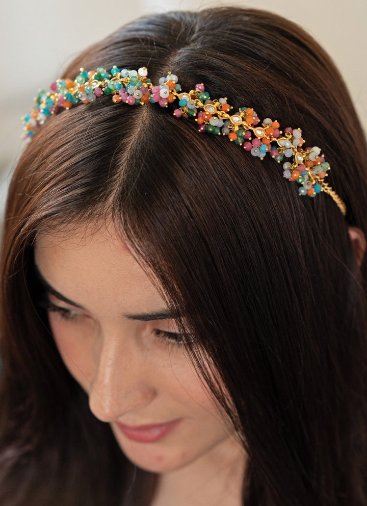 Do Taara Multicolored Kundan HeadbandFabilicious Fashion