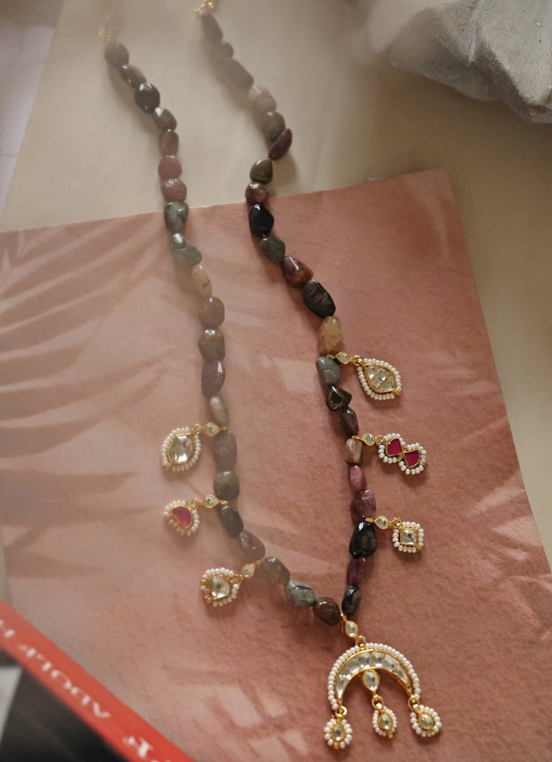 Do Taara Multicolored Kundan NecklaceFabilicious Fashion