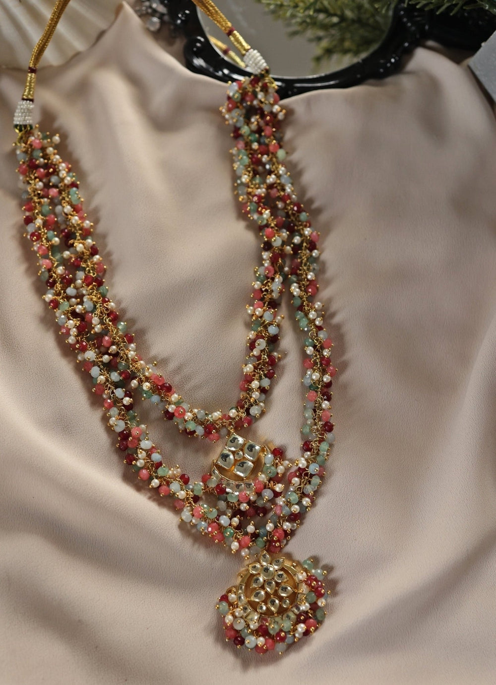 Do Taara Multicolored Kundan NecklaceFabilicious Fashion