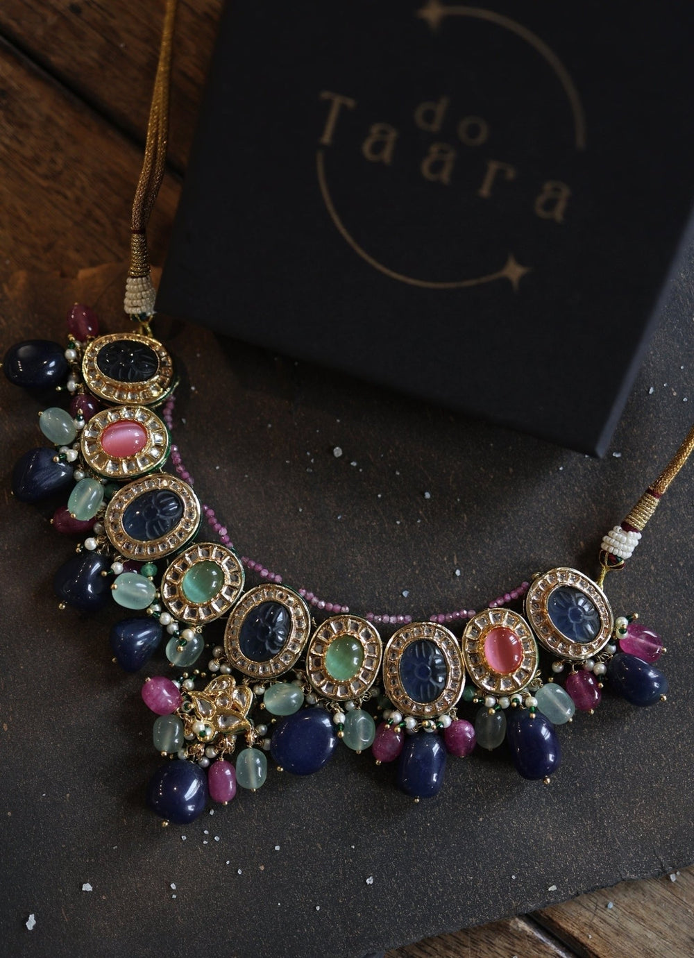 Do Taara Multicolored Kundan NecklaceFabilicious Fashion