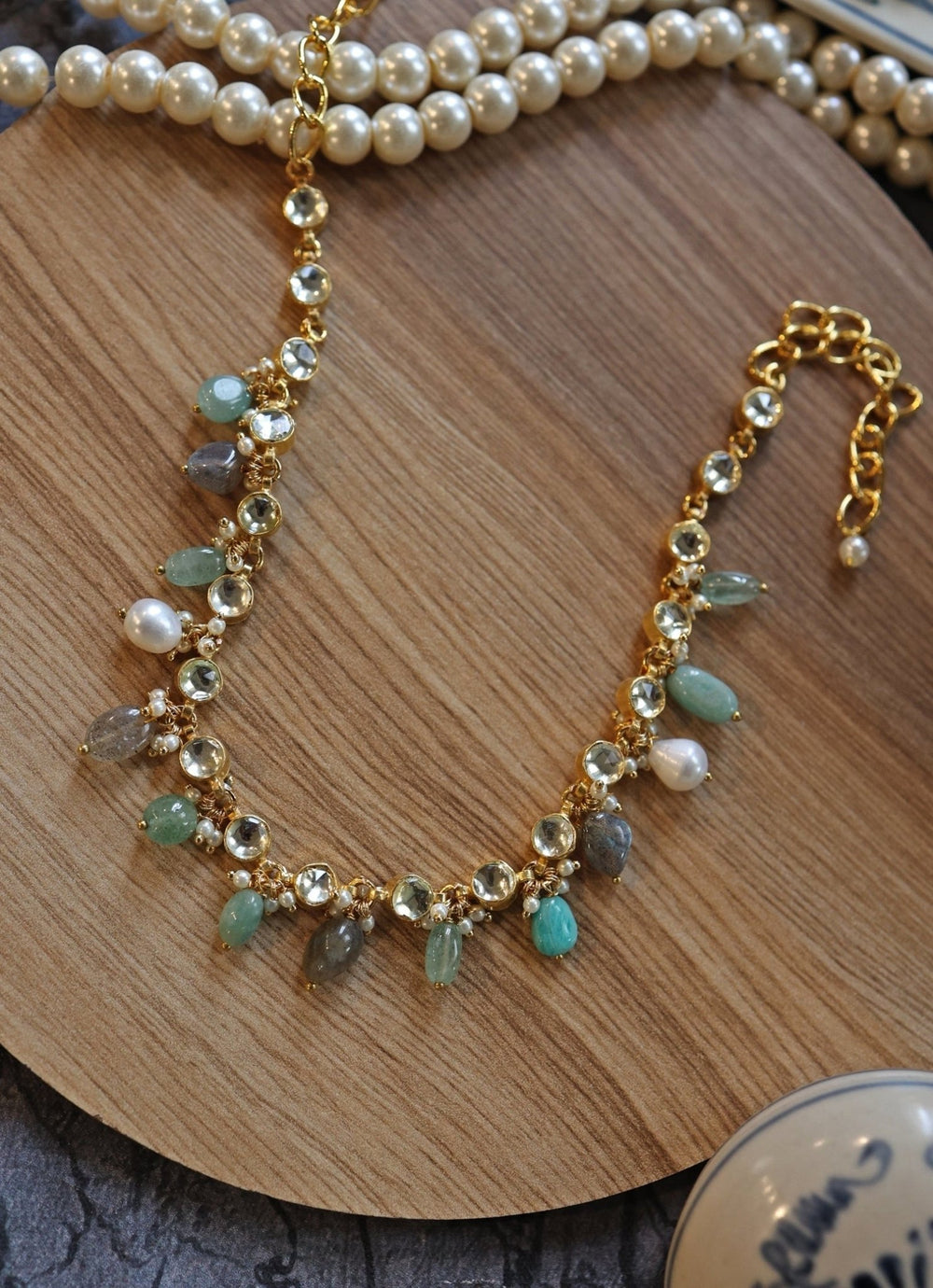 Do Taara Multicolored Kundan NecklaceFabilicious Fashion