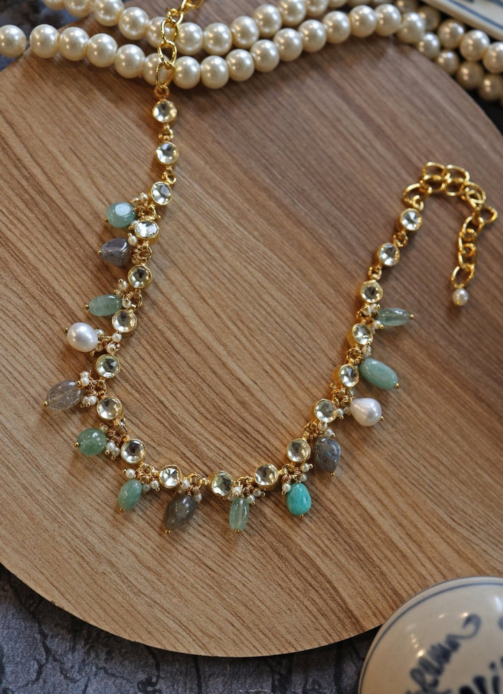 Do Taara Multicolored Kundan NecklaceFabilicious Fashion