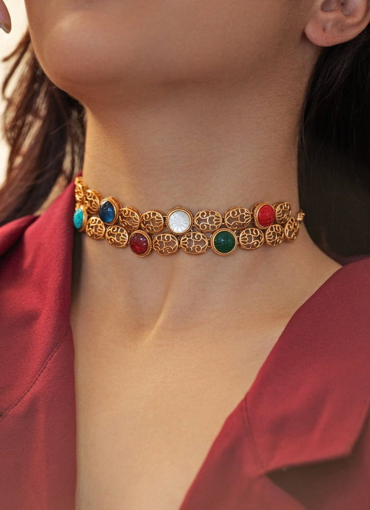 Do Taara Multicolored Necklace SetFabilicious Fashion