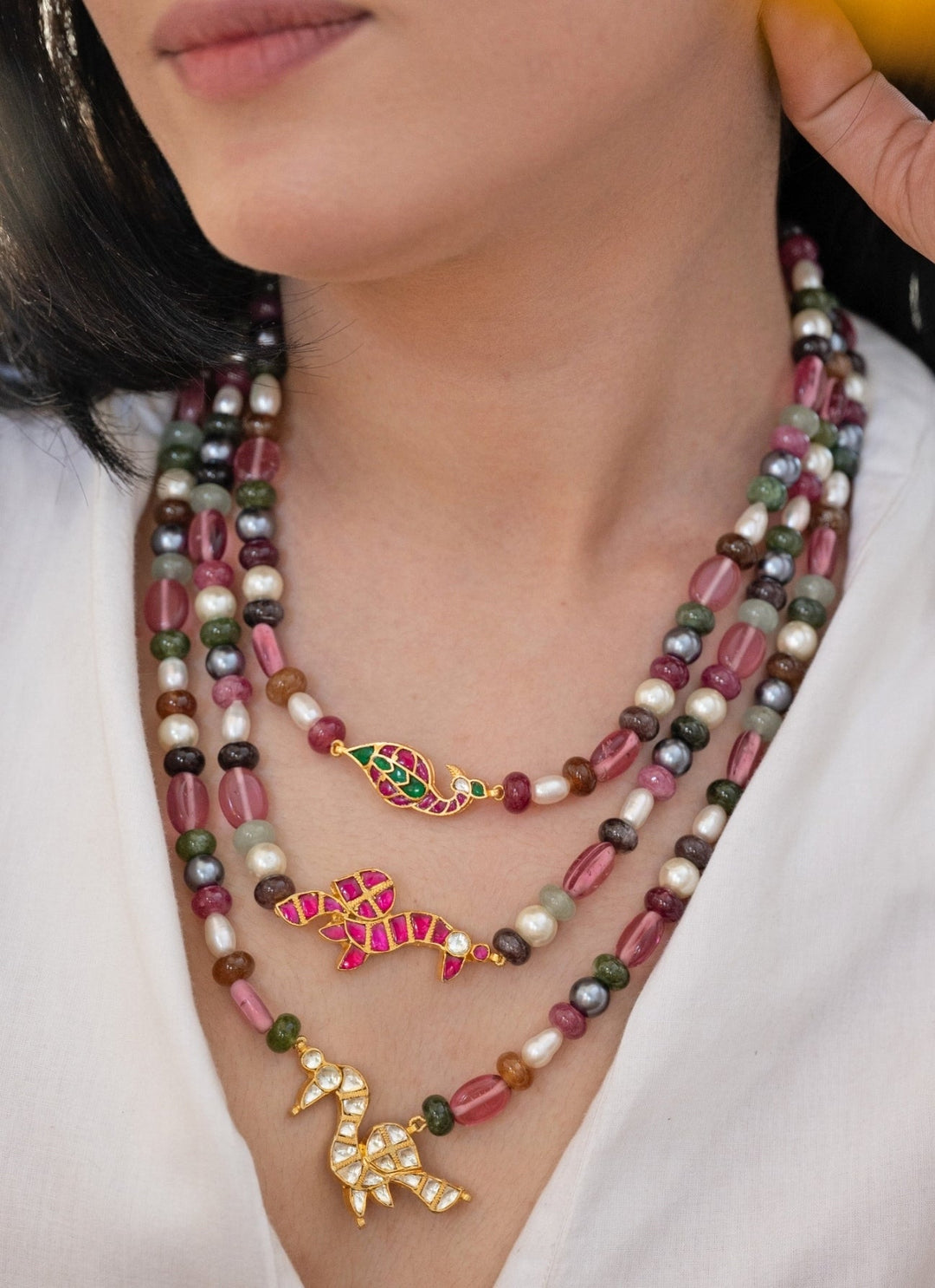 Do Taara Multicolored Pearl NecklaceFabilicious Fashion