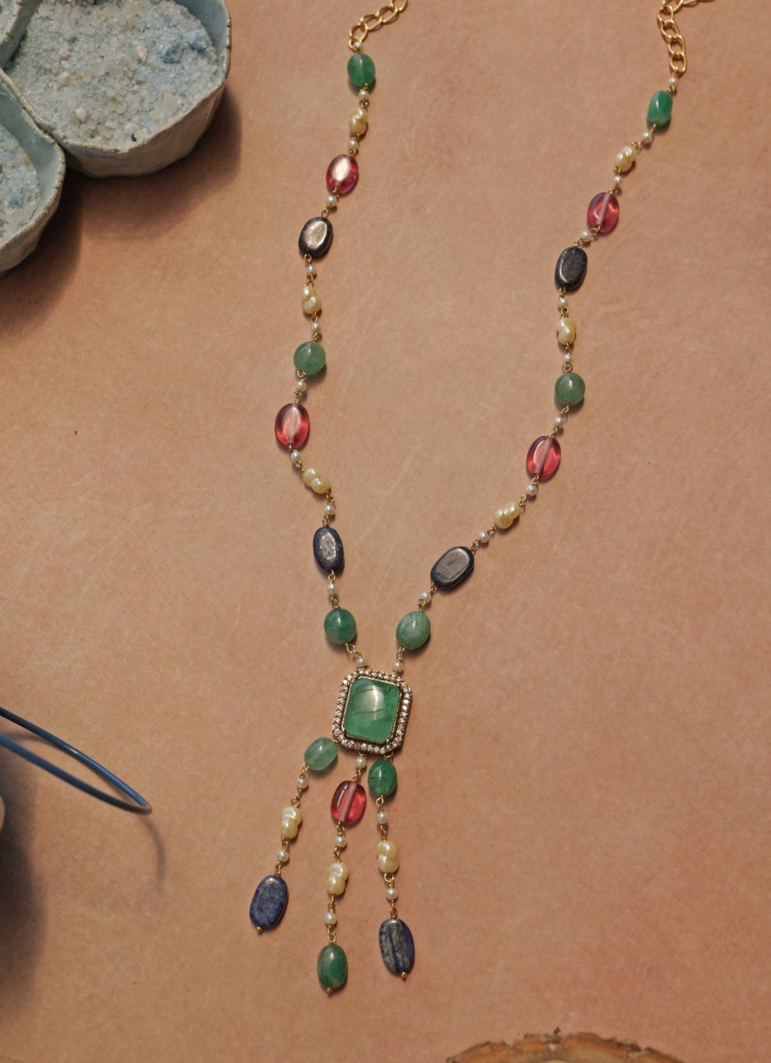 Do Taara Multicolored Pendant NecklaceFabilicious Fashion