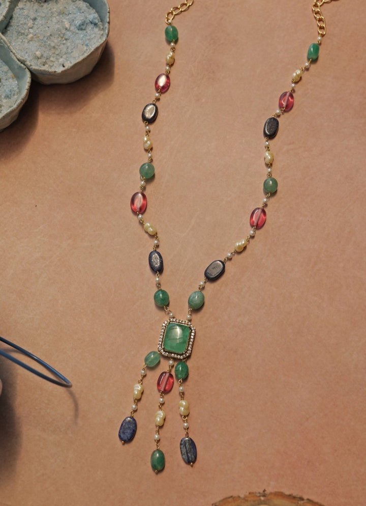 Do Taara Multicolored Pendant NecklaceFabilicious Fashion