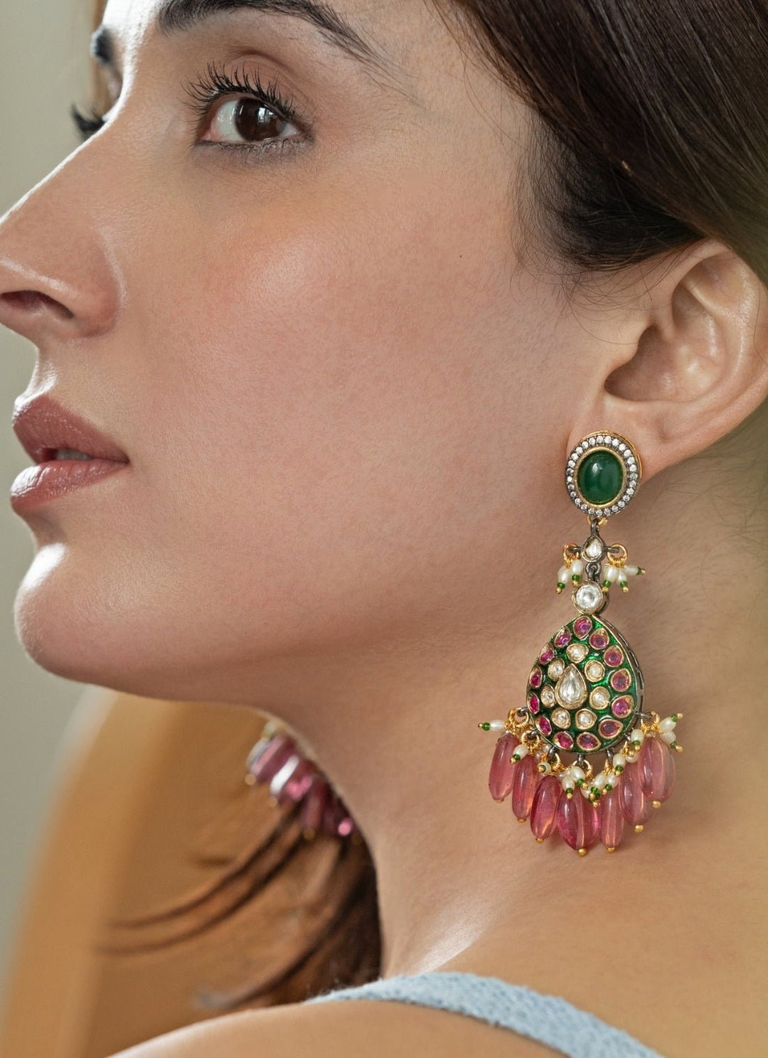 Do Taara Multicolored Victorian EarringsFabilicious Fashion