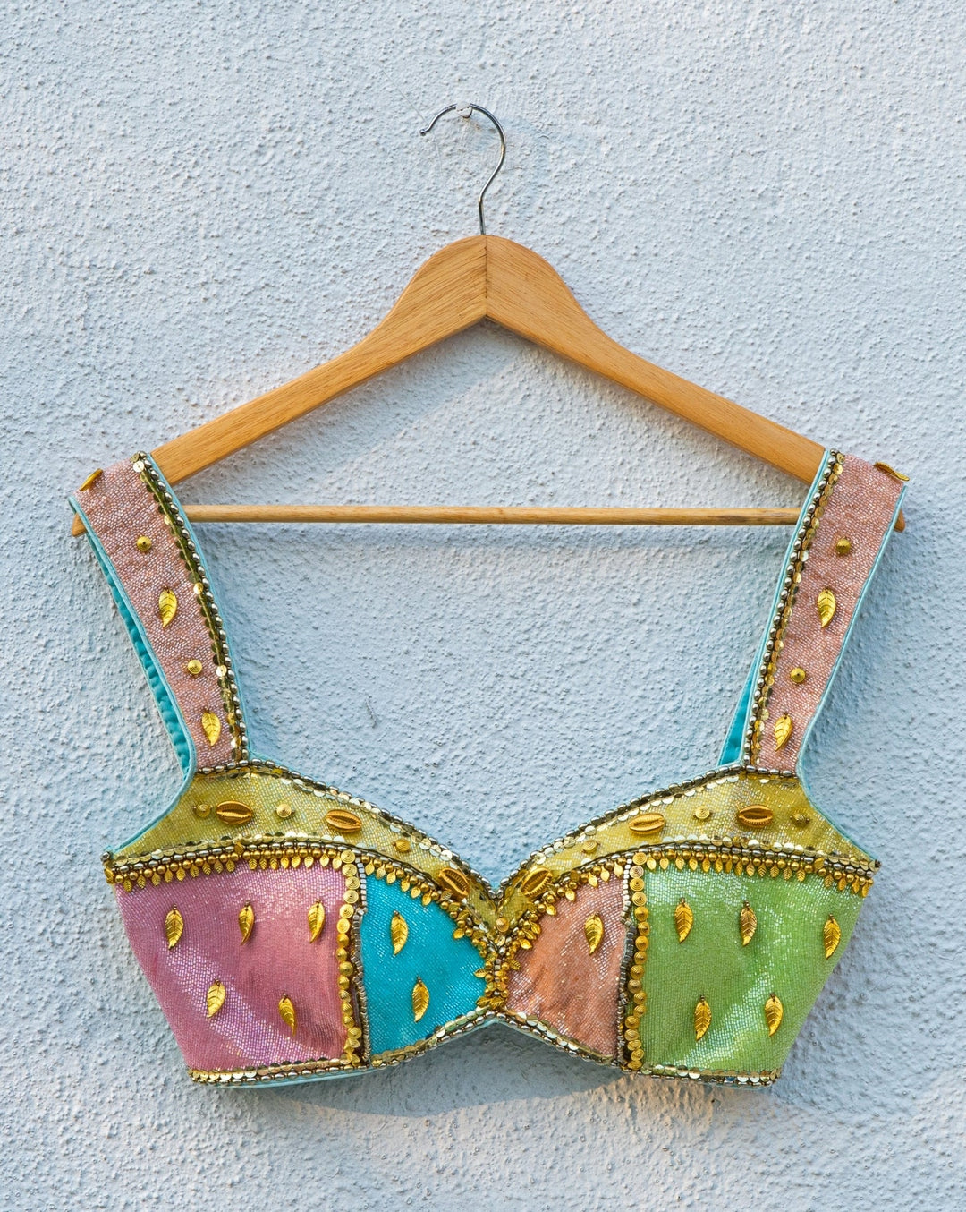 Multicolour Embroidered Georgette Lehenga Set Anisha Shetty - Fabilicious Fashion