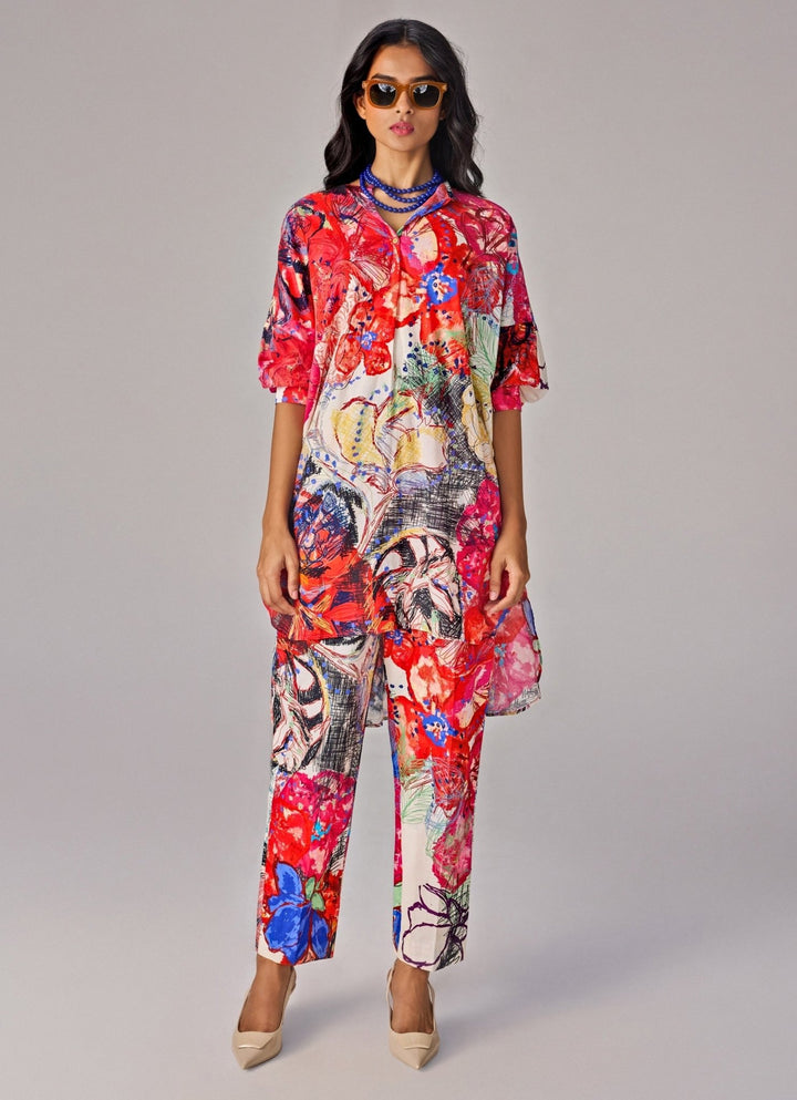 Saaksha &amp; Kinni Multicolour Floral Print Co Ord SetFabilicious Fashion