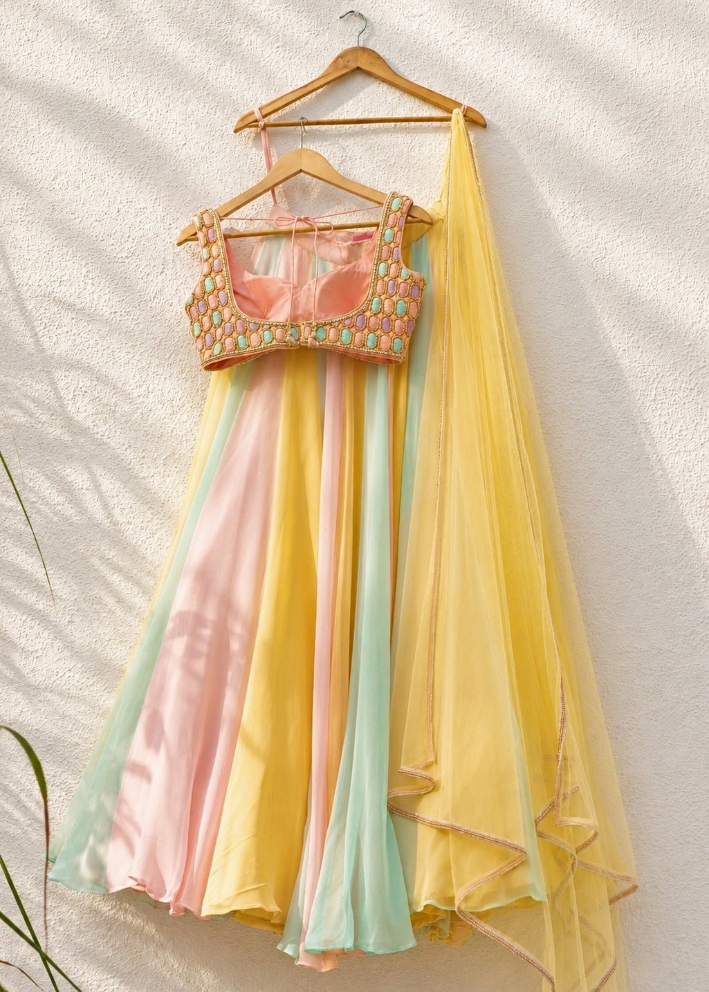Multicolour Georgette Lehenga Set Anisha Shetty - Fabilicious Fashion